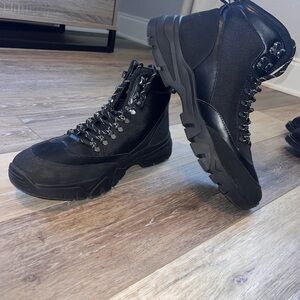 Steve Madden Black Tactical Boots High-Top Rugged
